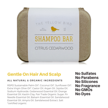 Load image into Gallery viewer, Citrus Cedarwood Shampoo Bar