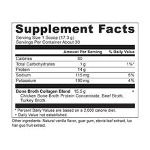 Load image into Gallery viewer, Bone Broth - Collagen - Vanilla - 30 servings: Black