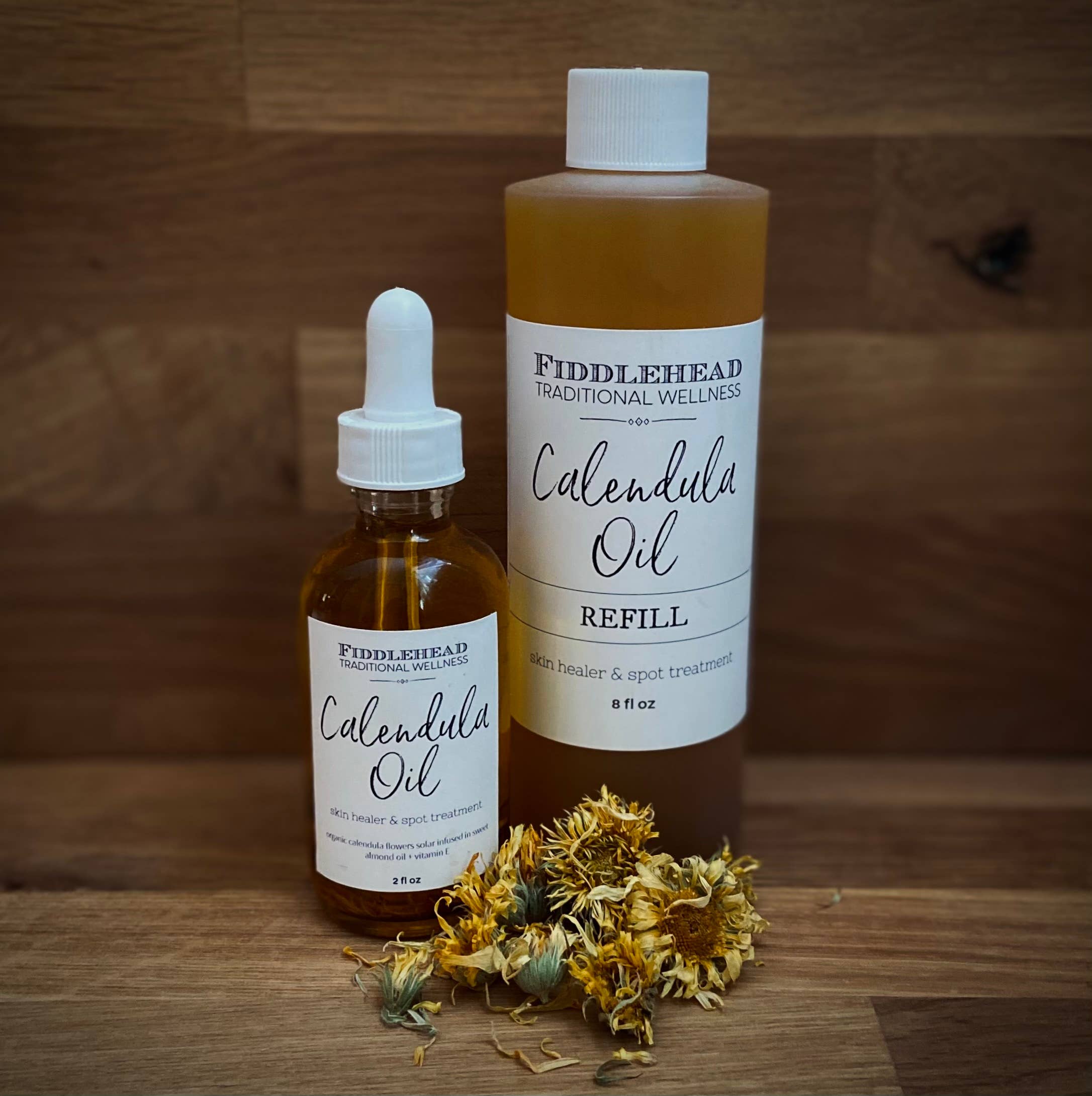 Calendula Oil 8 oz Refill Northwoods Urban Farm