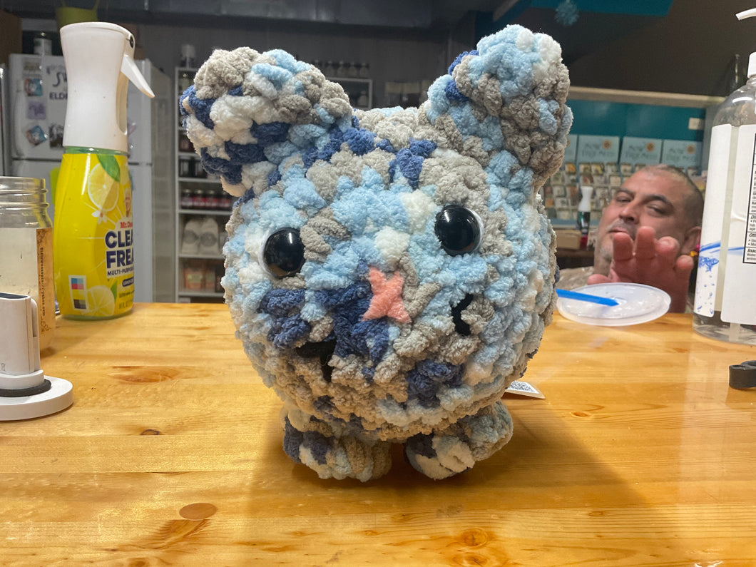 Crochet Cat, Tarheel Blue