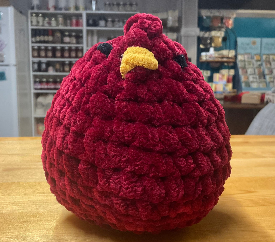 Red Crochet Chicken