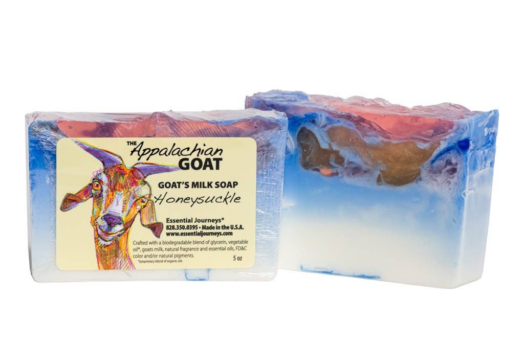 5oz Honeysuckle Goats Milk Soap Slice