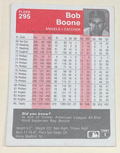 Load image into Gallery viewer, Bob Boone Fleer 1985  295
