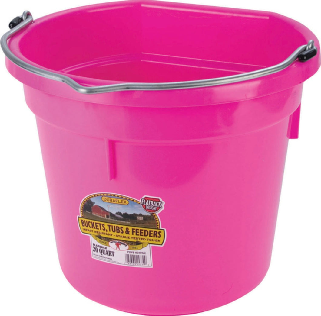 20 qt Flat Back Bucket