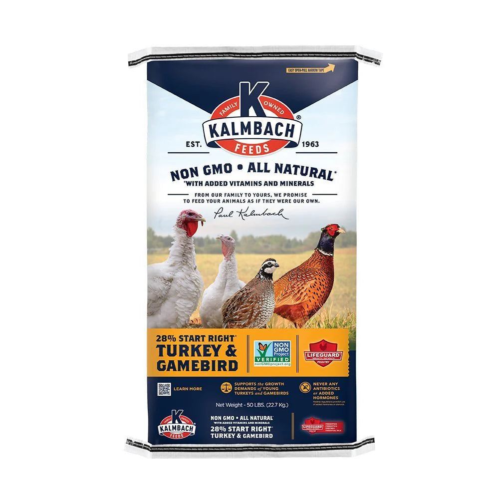 28% Non Medicated Turkey and Game Bird Feed 50#