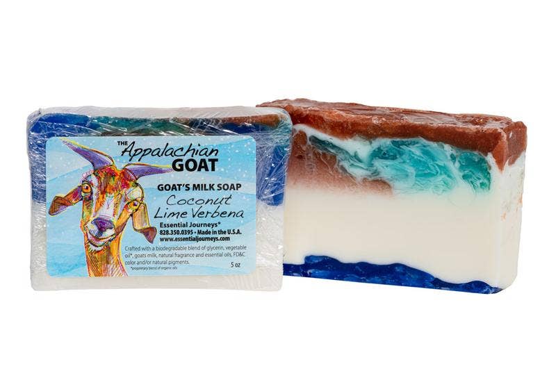 5oz Coconut Lime Verbena Goats Milk Soap Slice