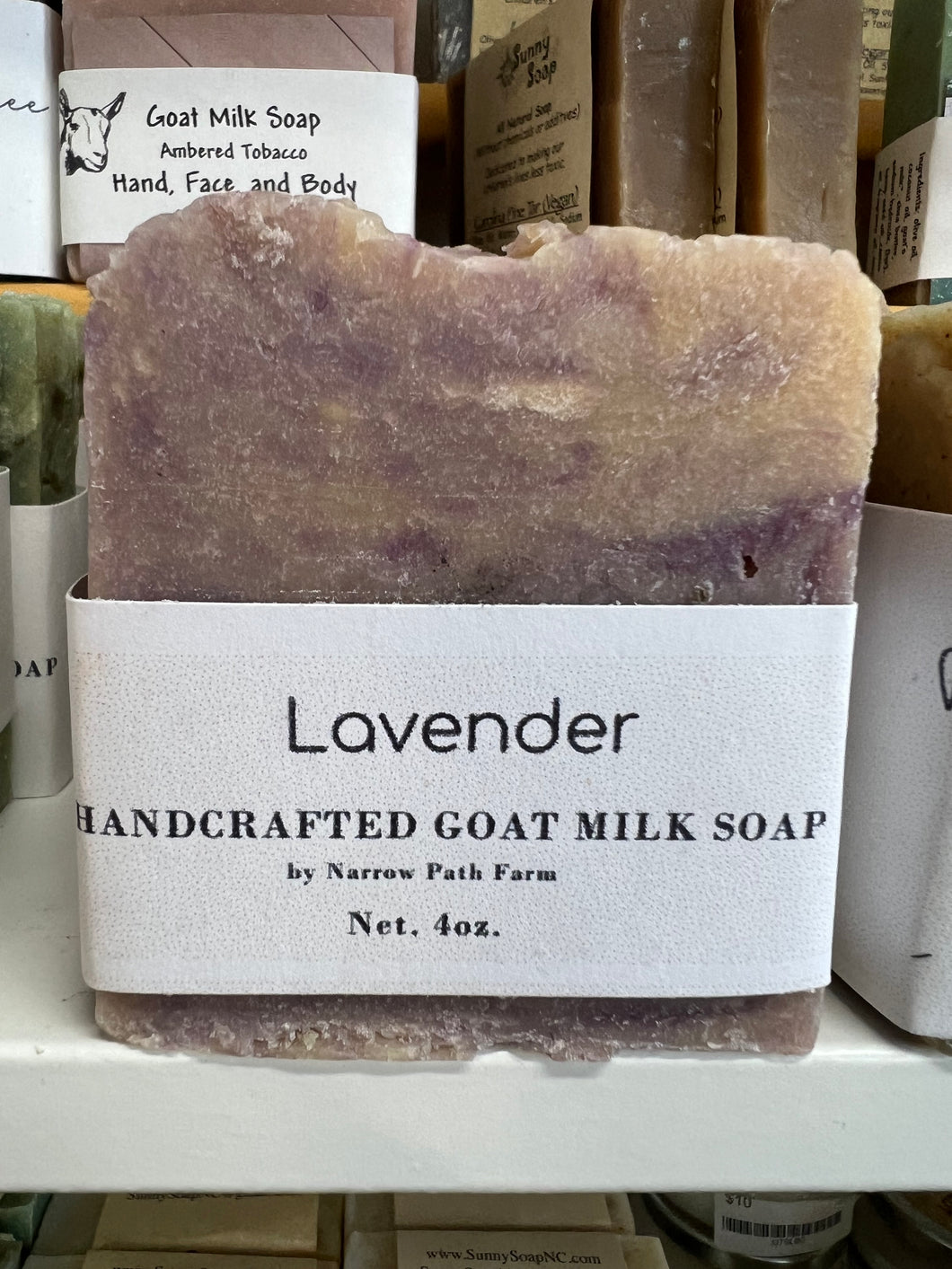 Lavender Goat Milk Handcrafted Soap Bar 4 oz