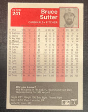Load image into Gallery viewer, Bruce Sutter   Fleer 1985  241
