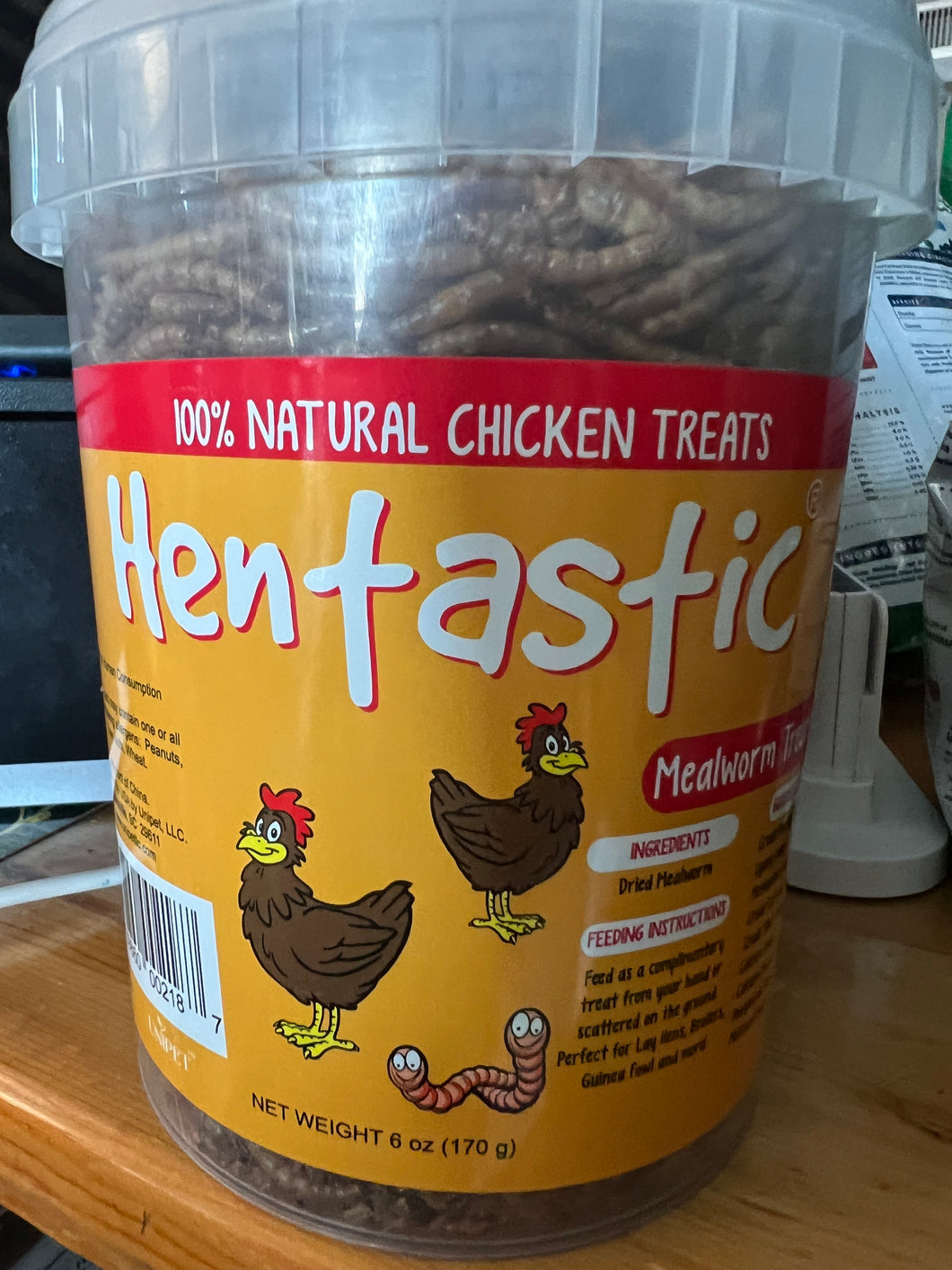 Hentastic Dried Mealworms 6 oz