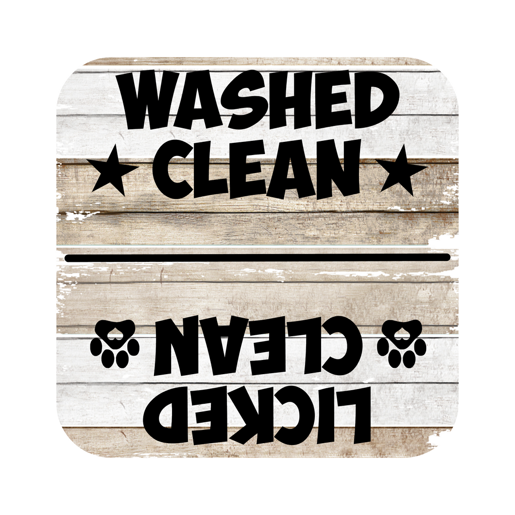 Washed Clean Licked Clean Dishwasher Magnet