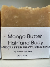 Load image into Gallery viewer, Hair and Body Goat&#39;s Milk Soap 4 oz
