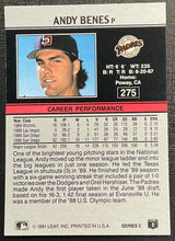 Load image into Gallery viewer, Andy Benes   Leaf 1991   275

