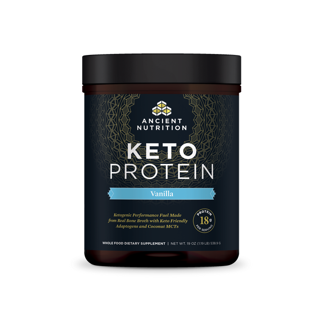 Keto - Protein - Vanilla - 17 serving: Black