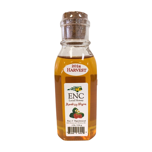 ENC Honey Strawberry Blossom Honey .5# Muth Jar