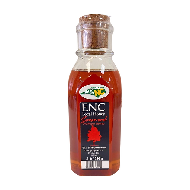 ENC Honey Sourwood Honey in Muth Jar .5#