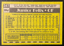Load image into Gallery viewer, Junior Felix  Topps 1989  347
