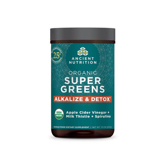 Organic Super Greens - Alkalize & Detox - Powder: Black