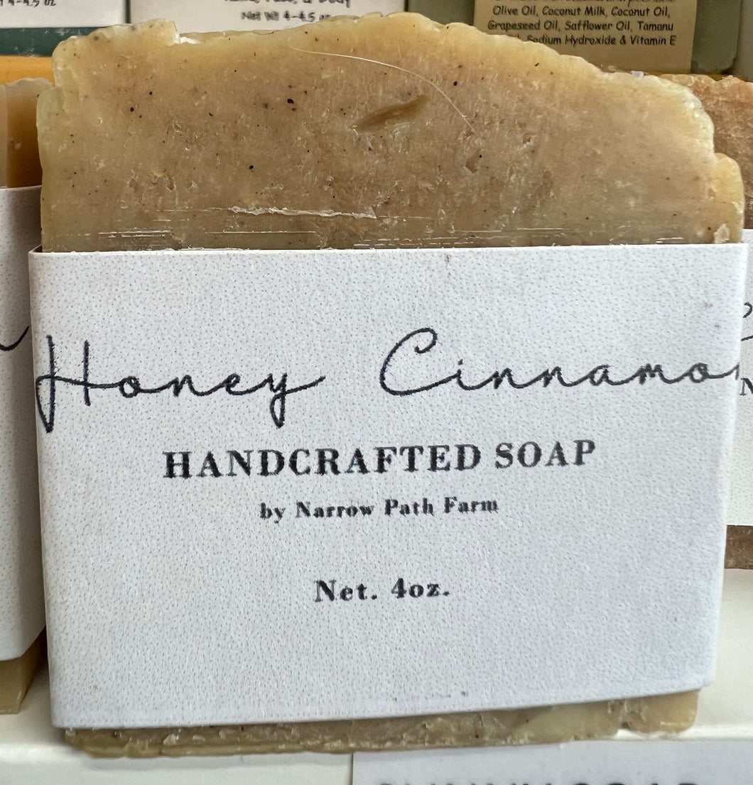 Honey Cinnamon Handcrafted Soap 4 oz.