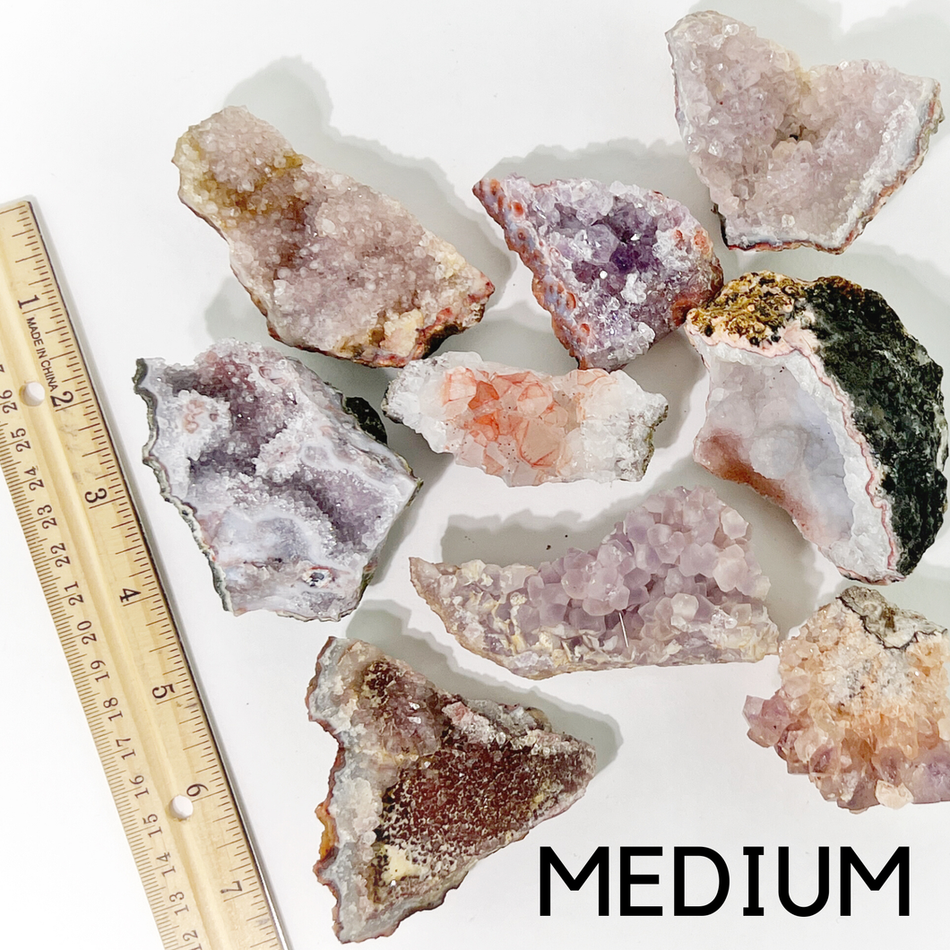Amethyst Spirit Quartz Geode Clusters Assorted Sizes