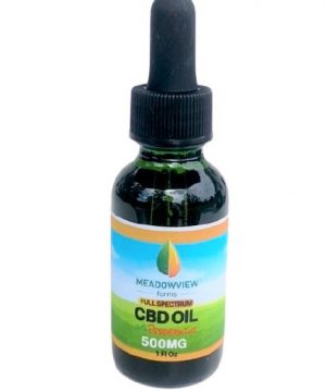 Meadowview Farms 500 mg Full spectrum CBD Oil Peppermint 1 oz