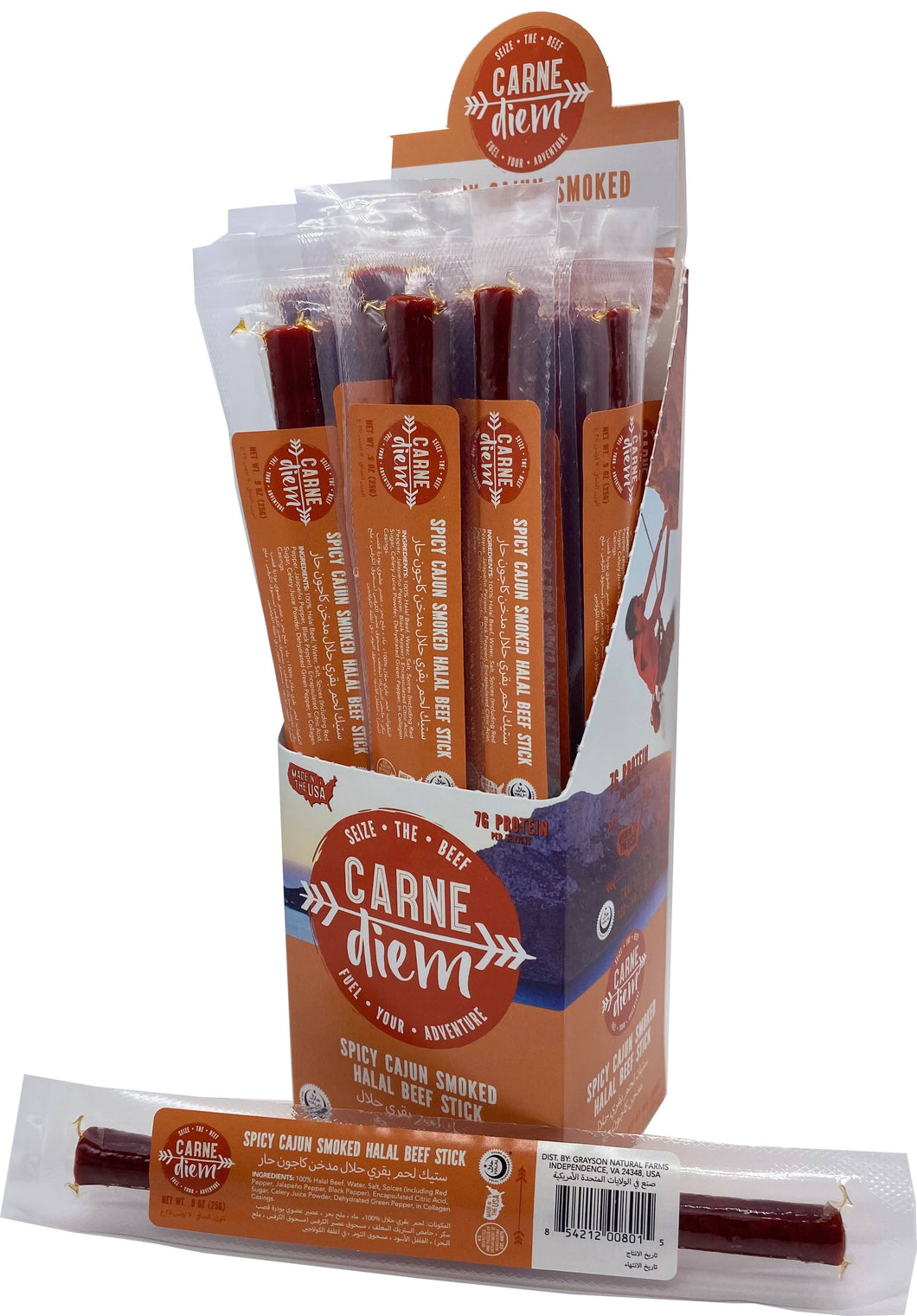 Carne Diem Spicy Cajun Halal Beef Stick