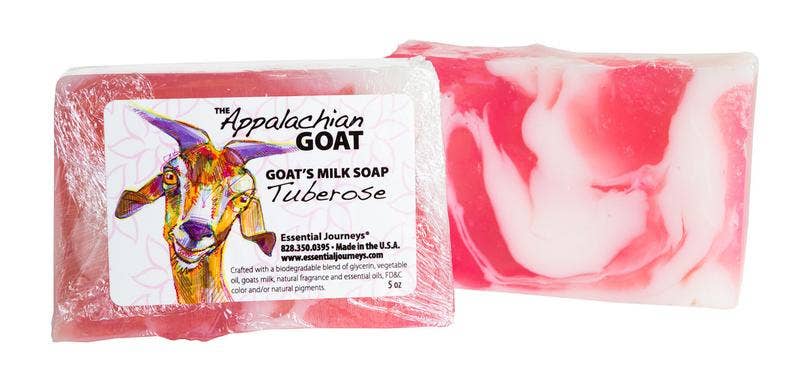 5oz Tuberose Goats Milk Soap Slice