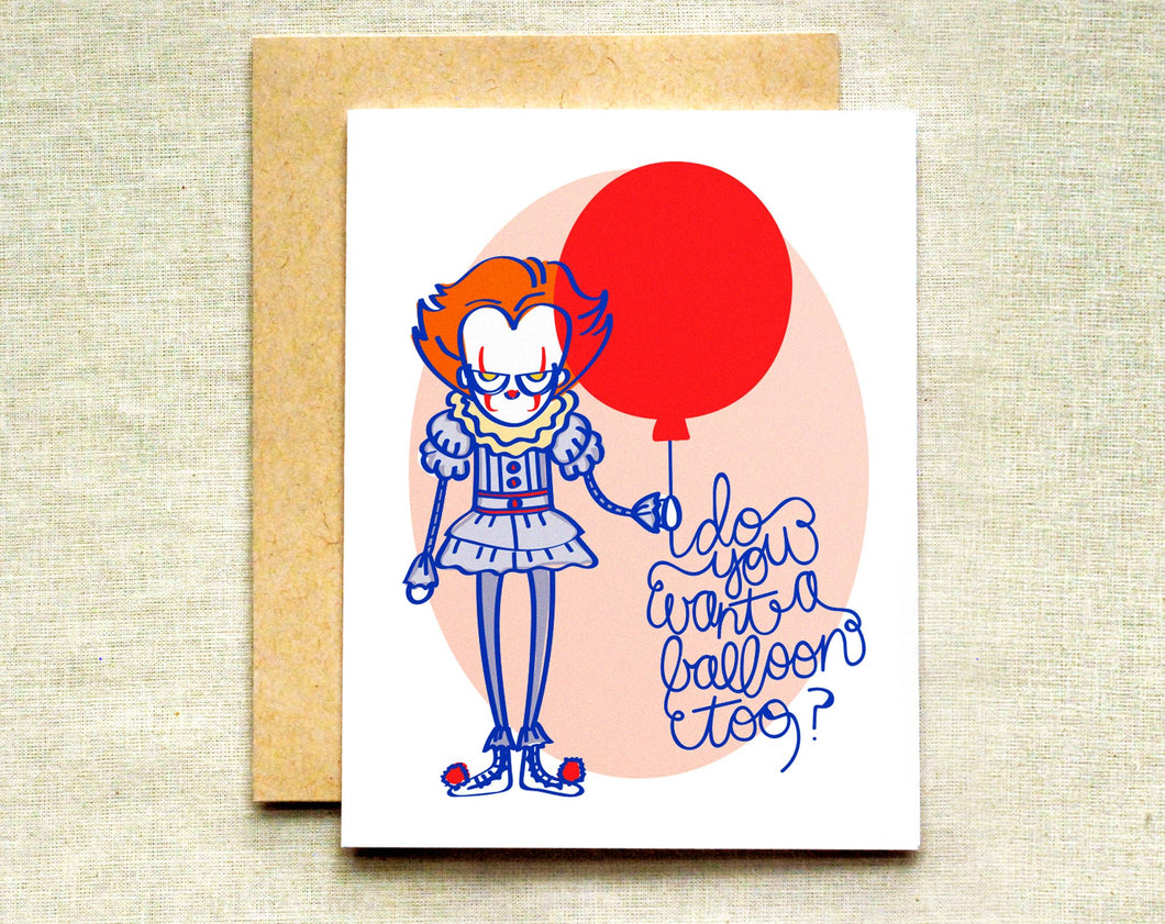 Pennywise Clown Birthday Card