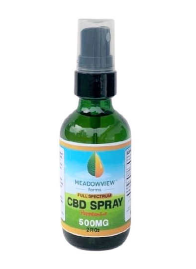 500 mg Peppermint  CBD Spray